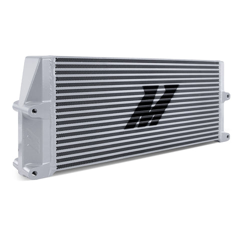 Mishimoto - Heavy-Duty Bar and Plate Oil Cooler, 17in Core, Same-Side Outlets, Silver - MMOC-SSO-17SL - MST Motorsports