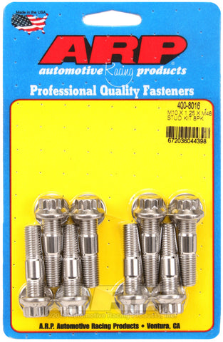 ARP - ARP Sport Compact M10 x 1.25 x 48mm Stainless Accessory Studs (8 pack) - 400-8016 - MST Motorsports