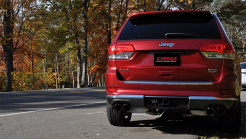 CORSA Performance - Corsa 14-16 Jeep Grand Cherokee Summit Edition Black 2.5in Dual Rear Exit Cat-Back Exhaust - 14992BLK - MST Motorsports