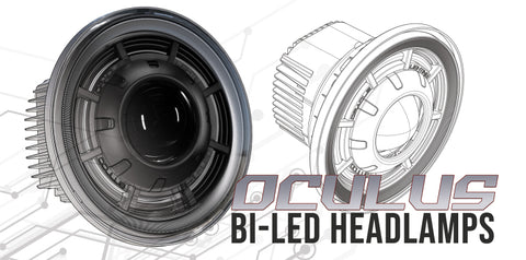 ORACLE Lighting - Oracle Oculus 7in Bi-LED Projector Headlights for Jeep Wrangler JK - 6000K - 5876-001 - MST Motorsports
