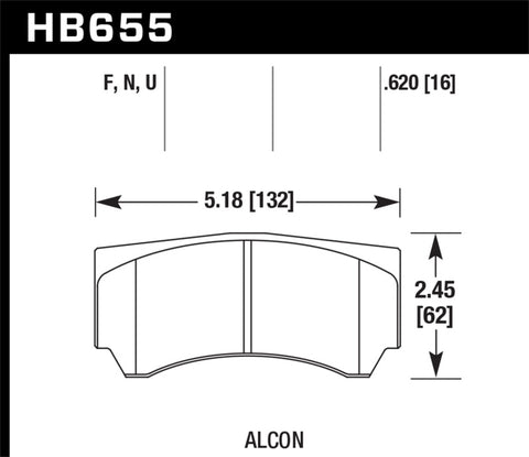 Hawk Performance - Hawk Alcon Street HPS Brake Pads - HB655F.620 - MST Motorsports