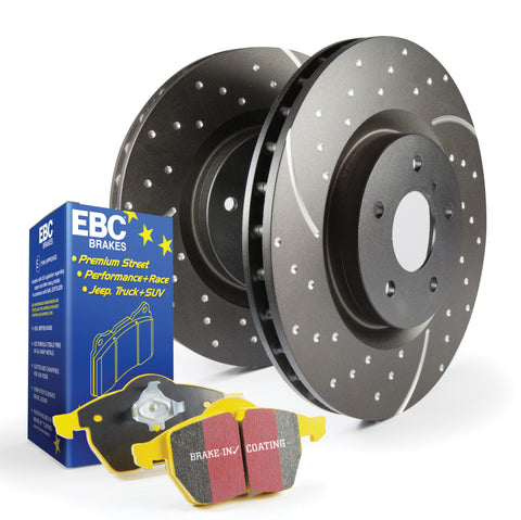 EBC Brakes - GD sport rotors, wide slots for cooling to reduce temps preventing brake fade. - S5KF1584 - MST Motorsports