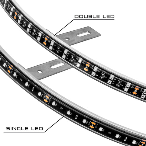 ORACLE Lighting - Oracle LED Illuminated Wheel Rings - Double LED - Red - 4228-003 - MST Motorsports