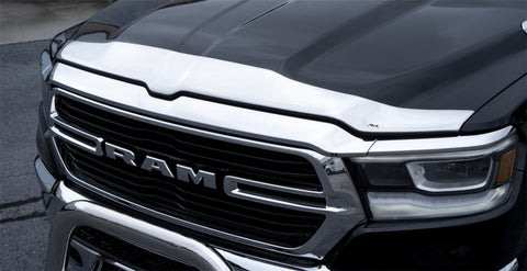 AVS - AVS 2019 Dodge RAM 1500 Aeroskin Low Profile Acrylic Hood Shield - Chrome - 622163 - MST Motorsports