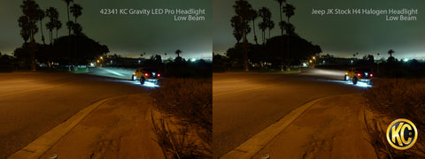 KC HiLiTES - Gravity LED Pro 7" Single Headlight for Jeep JK 2007-2018 - DOT Compliant - 4234 - MST Motorsports