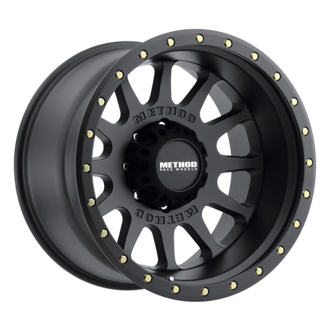 Method Wheels - Method MR605 NV 20x12 -52mm Offset 8x6.5 121.3mm CB Matte Black Wheel - MR60521280552N - MST Motorsports