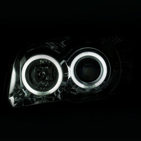 ANZO - Projector Headlight Set; Clear Lens; Chrome Housing; Pair; w/U-Bar; - 111321 - MST Motorsports