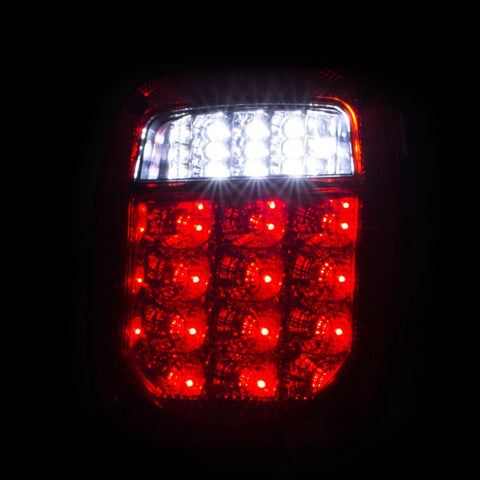 ANZO - Tail Light Assembly; LED; Red/Clear Lens; Chrome Housing; Pair; - 861082 - MST Motorsports