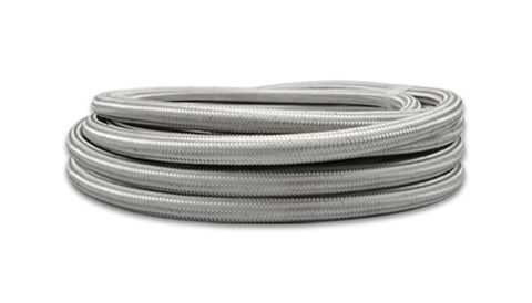 Vibrant - 20ft Roll of Stainless Steel Braided Flex Hose with PTFE Liner; AN Size: -10 - 18430 - MST Motorsports