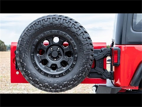 Rough Country - HD Hinged Spare Tire Carrier Kit (07-18 Jeep JK) - 10523 - MST Motorsports