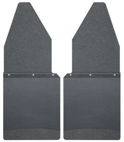 Husky Liners - Kick Back Mud Flaps 12" Wide - Black Top and Black Weight - 17105 - MST Motorsports