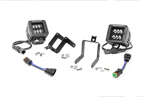 Rough Country - 2-inch Black Series CREE LED Fog Light Kit (Ford Super Duty) - 70622 - MST Motorsports