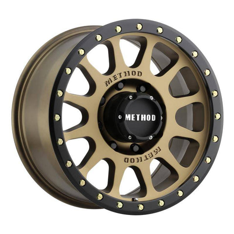 Method Wheels - Method MR305 NV 17x8.5 0mm Offset 8x6.5 130.81mm CB Method Bronze/Black Street Loc Wheel - MR30578580900 - MST Motorsports