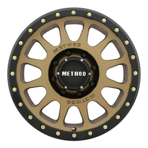 Method Wheels - Method MR305 NV 17x8.5 0mm Offset 8x6.5 130.81mm CB Method Bronze/Black Street Loc Wheel - MR30578580900 - MST Motorsports
